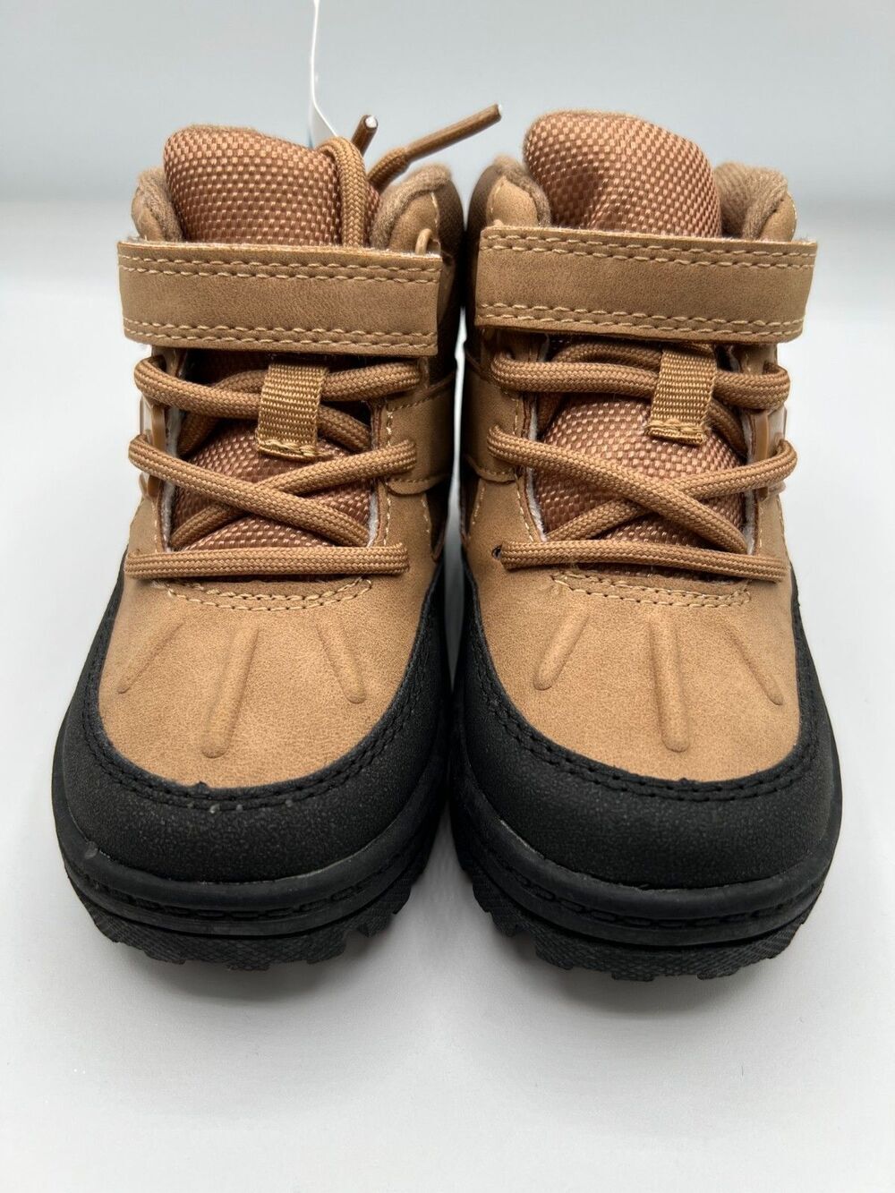 Carter’s Boys Ilker-B Boots Taupe Black Toddler Size 8M NWT